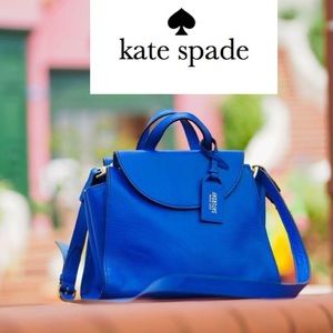 Ltd edition Kate Spade Saturday mini crossbody satchel blue handbag